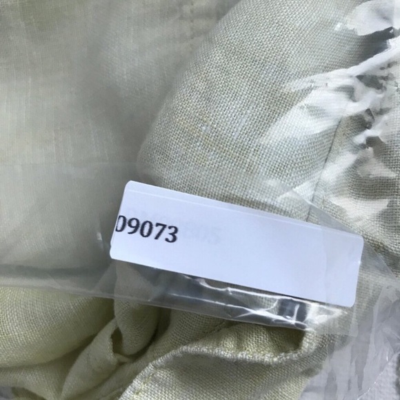 SIGRID OLSEN WOMENS SHIRT YELLOW 100% LINEN LONG SLEEVE TUNIC SMALL - Picture 9 of 9